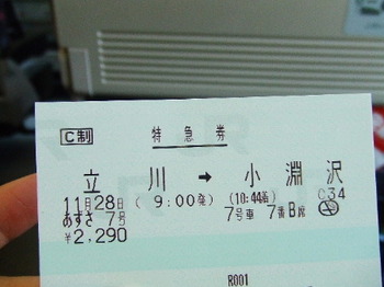 091128八ヶ岳／あずさ切符.JPG